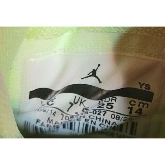 Air Jordan 4 Retro GT Fuchsia Lime Black Girls Sneakers - Picture 6 of 6